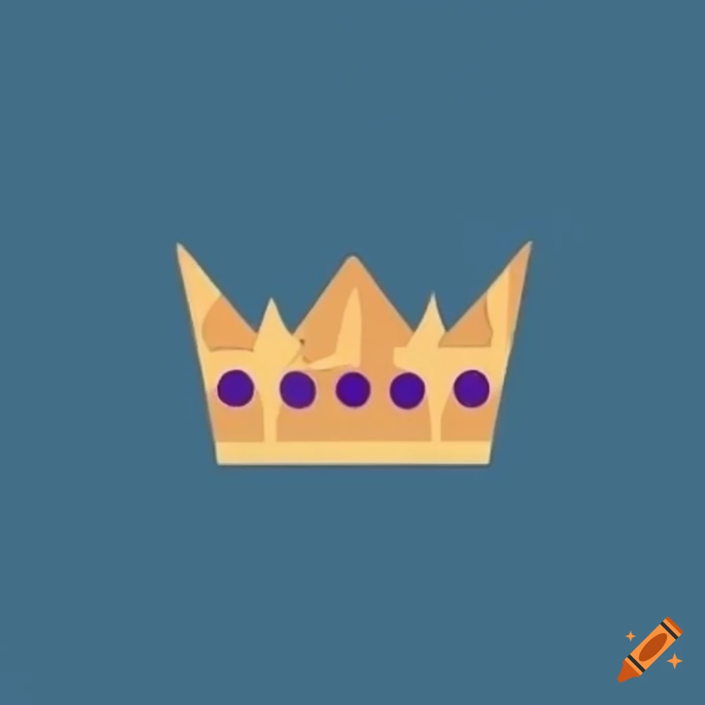 Monet-style crown with simple ancient design