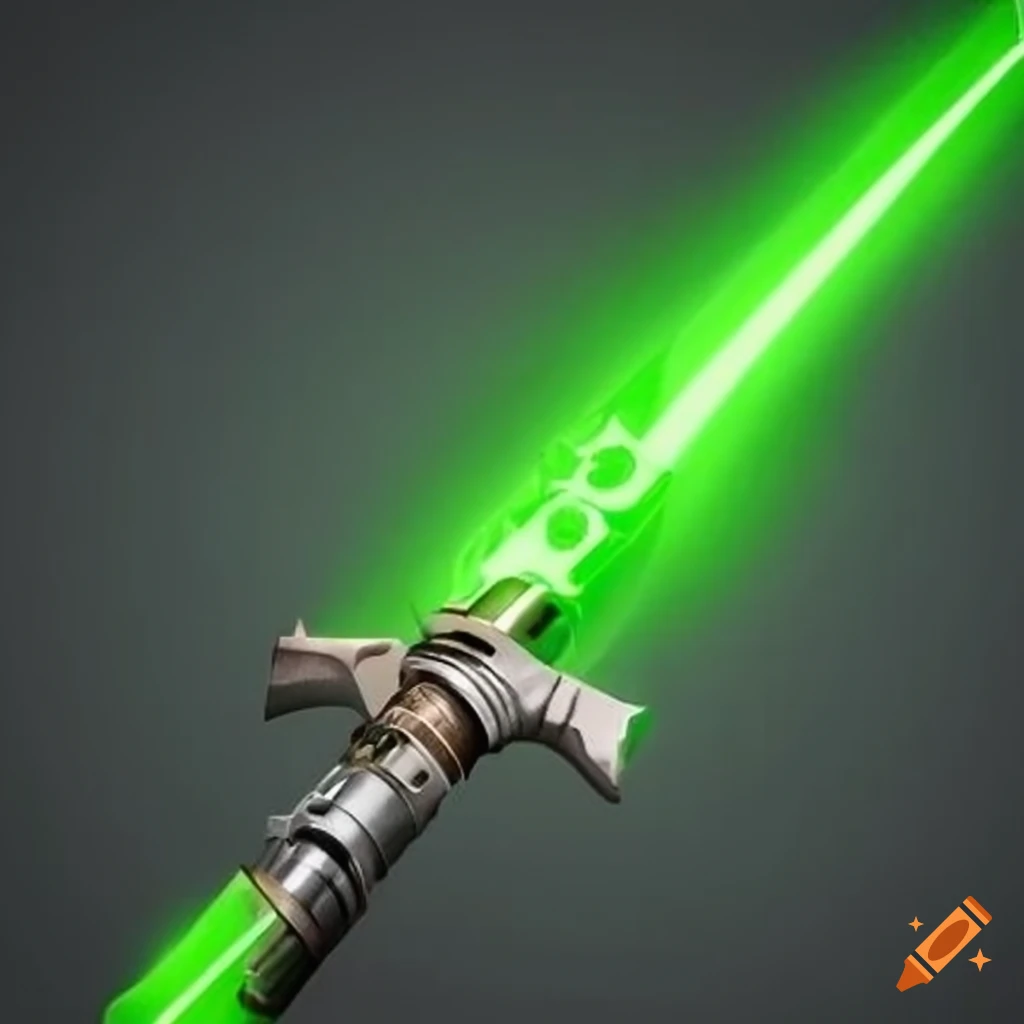 Green lightsaber from star wars on Craiyon