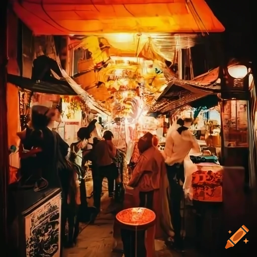 childlike wonder at a Taiwanese night market