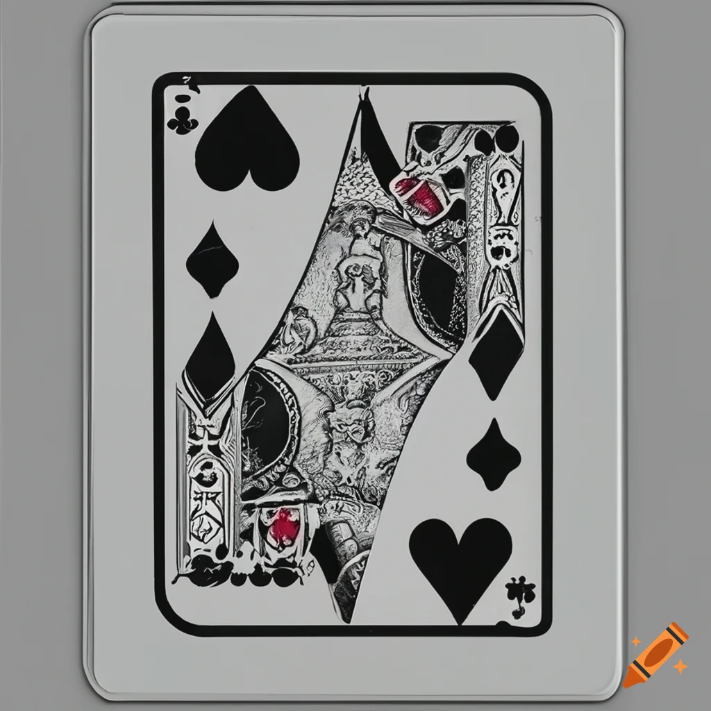 Playing card magician performing a trick on Craiyon