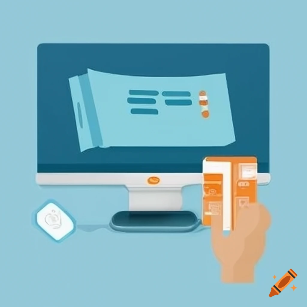 light blue bill for online store