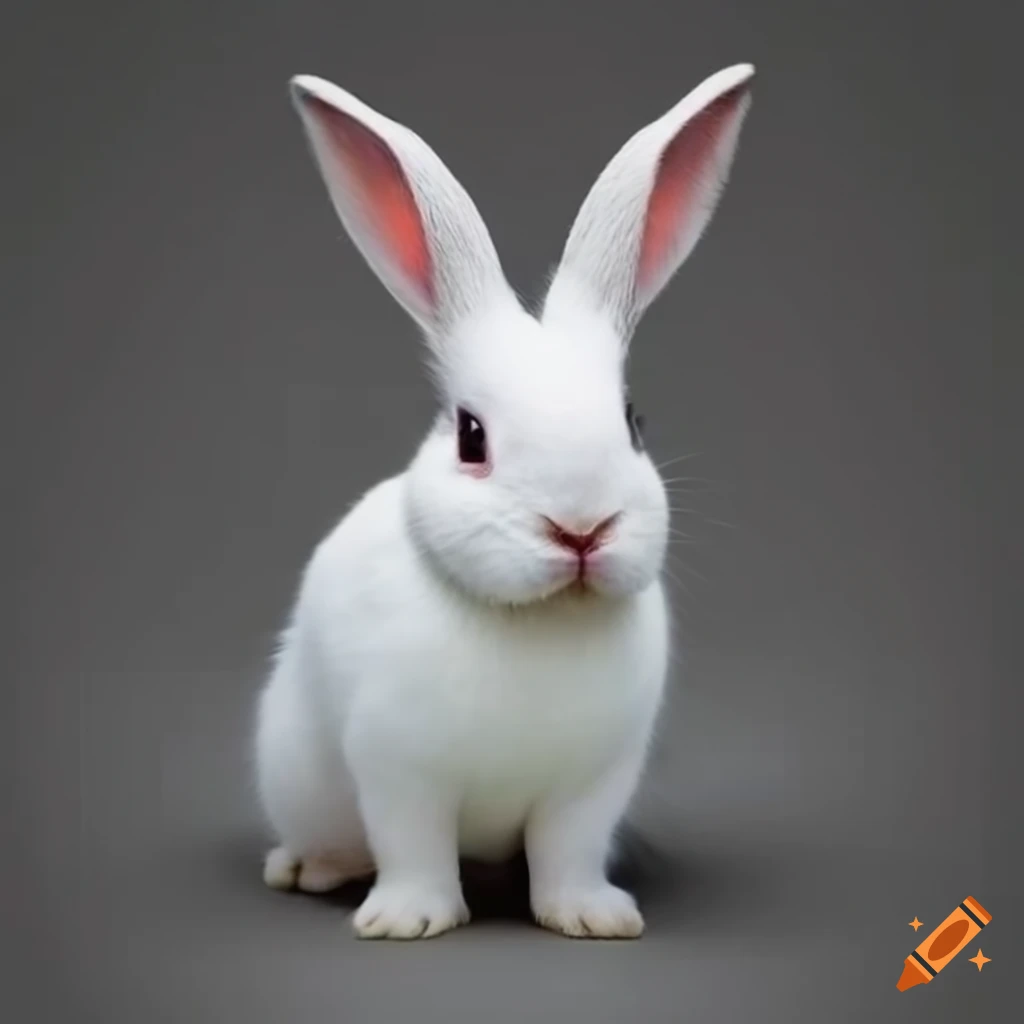 White Rabbit With Adorable Features On Craiyon