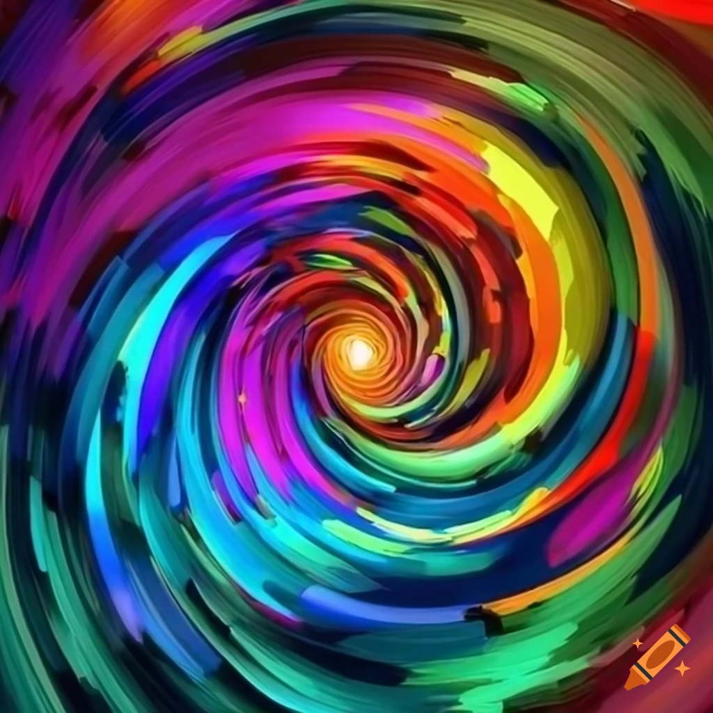 colorful explosion in digital artwork