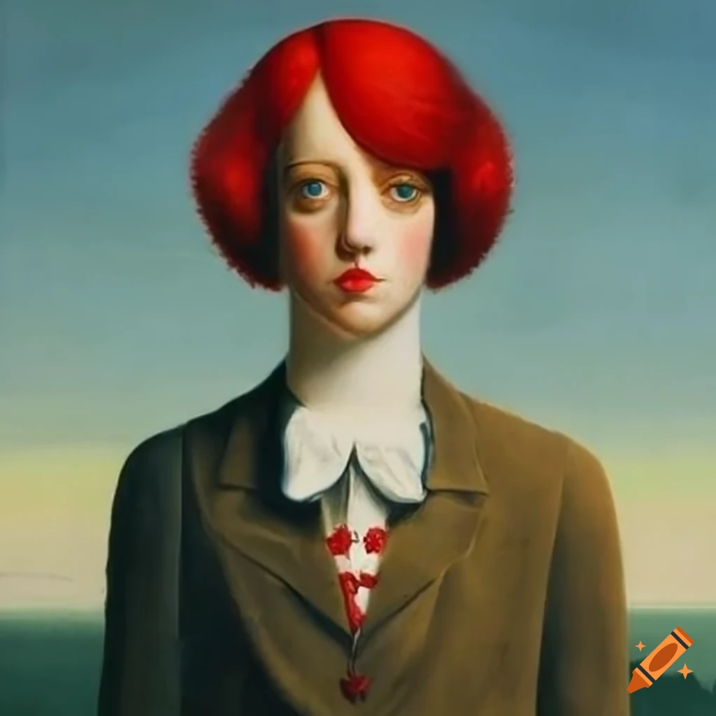 Queen of hearts artwork by rene magritte on Craiyon