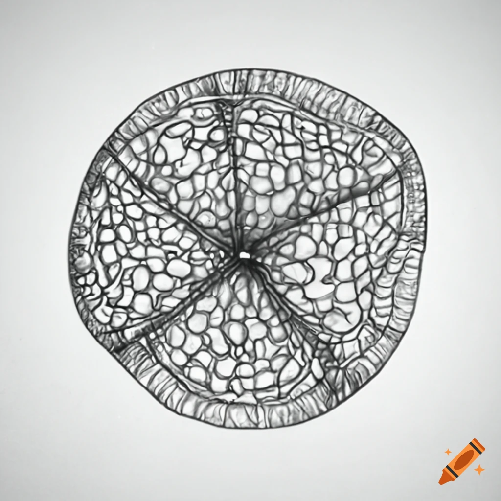 scanned image of plant stem structure