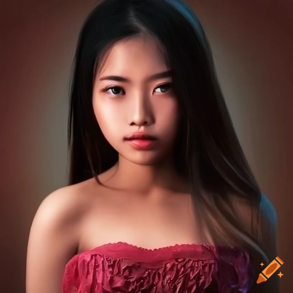 Beautiful Girl With Hazel Eyes And Long Hair On Craiyon