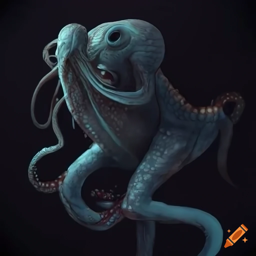 illustration of a terrifying monster