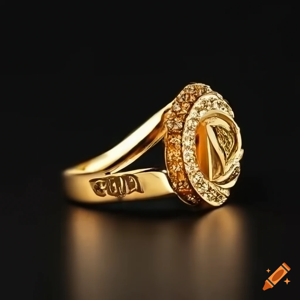 Handmade Letter Ring – Baby Gold