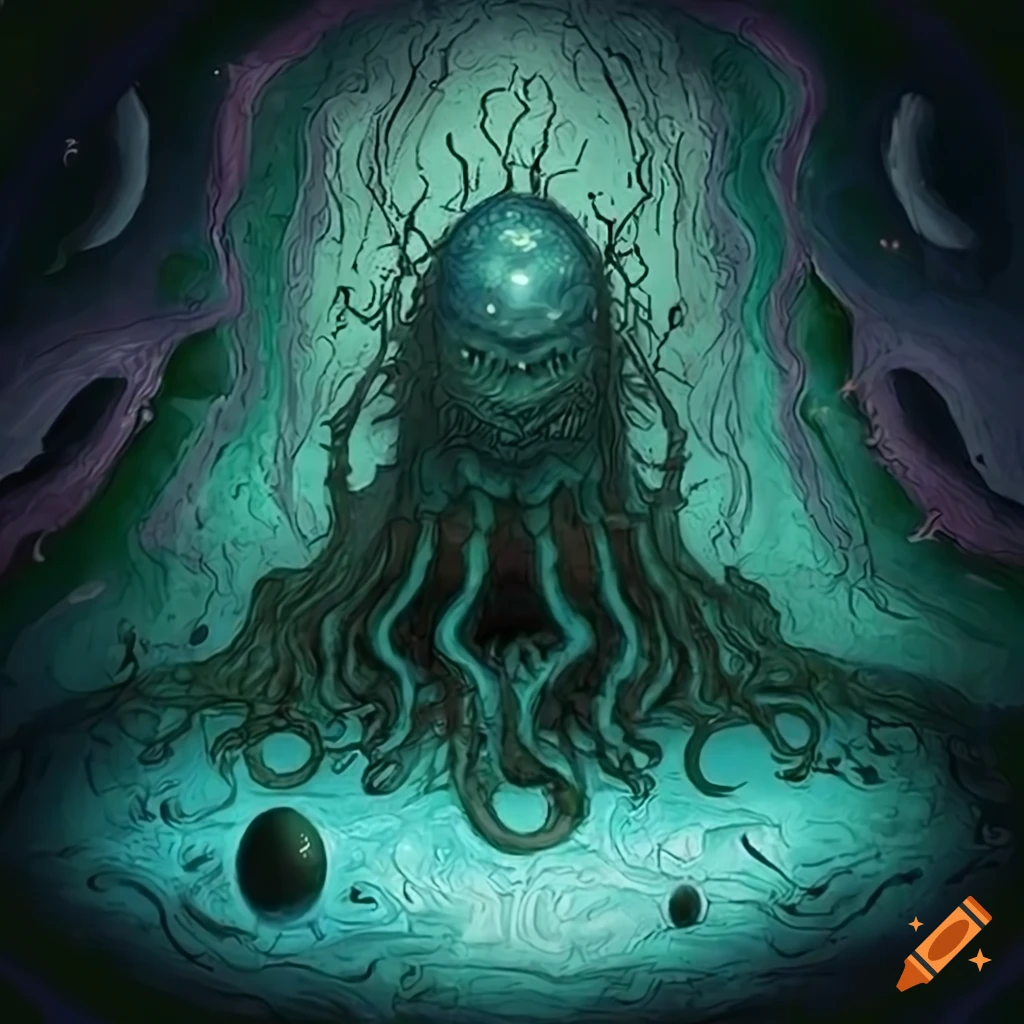 cosmic horror artwork of Yog-Sothoth in space