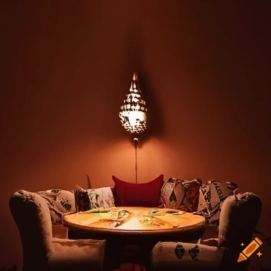 Moroccan restaurant with traditional decor