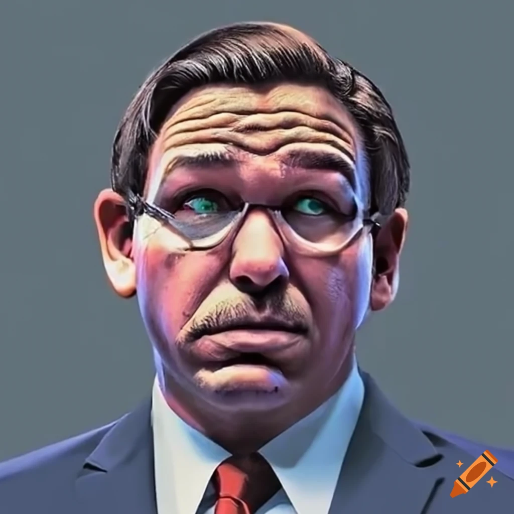 Image Of Ron Desantis With Glasses And A Mustache On Craiyon image-of-ron-desantis-with-glasses-and-a-mustache-on-craiyon