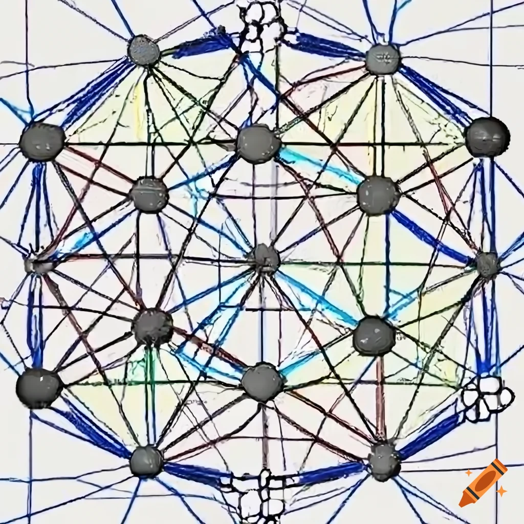 Max ernst style schematic of neural network architecture on craiyon