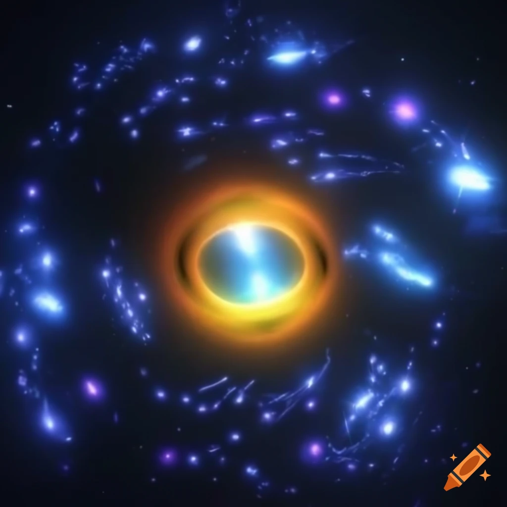 3D hyperrealistic artwork of a black hole