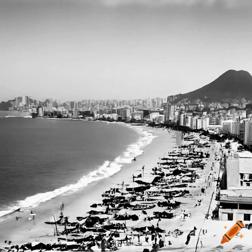 vintage photo of Copacabana Beach