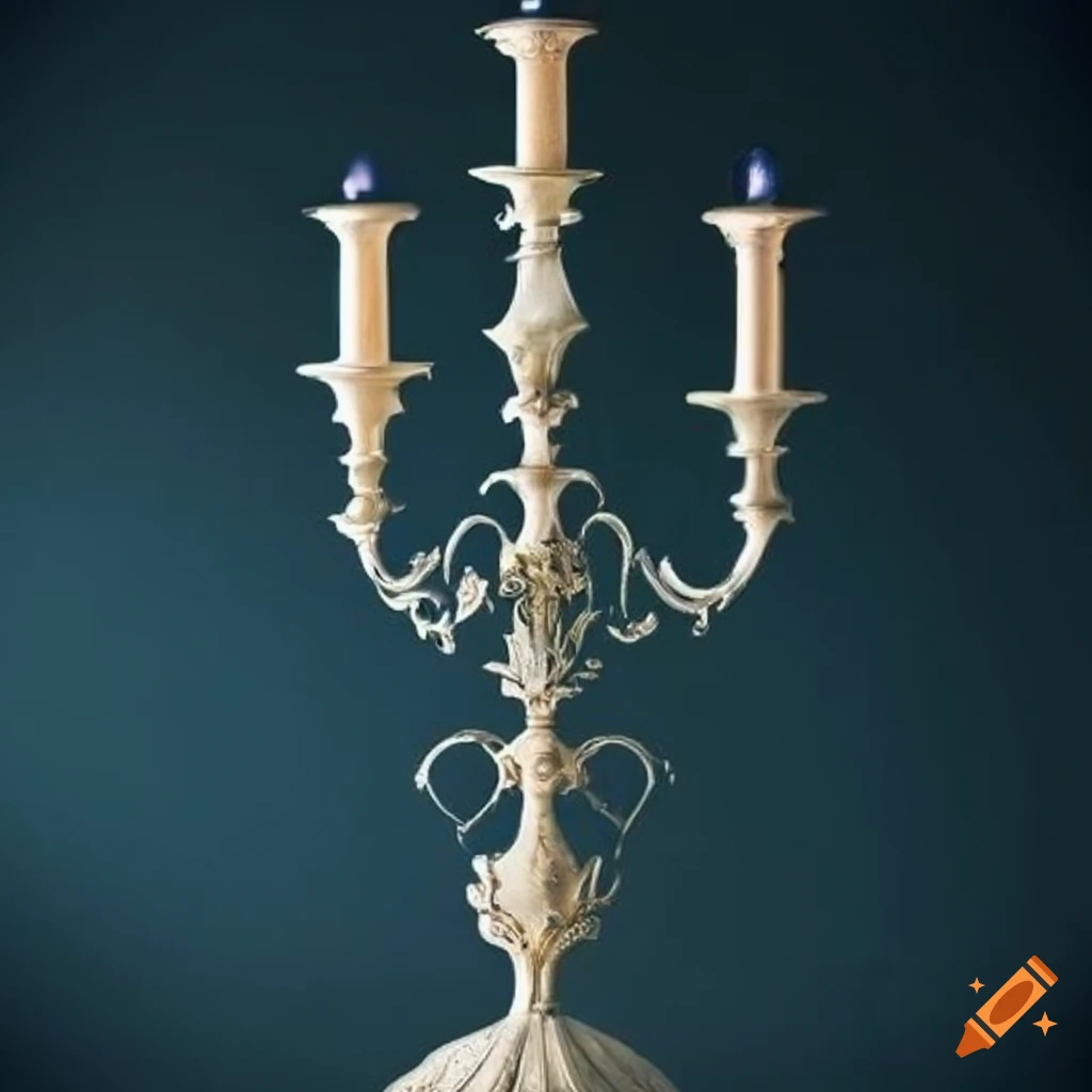 beautiful ornamental candlestick candelabrum