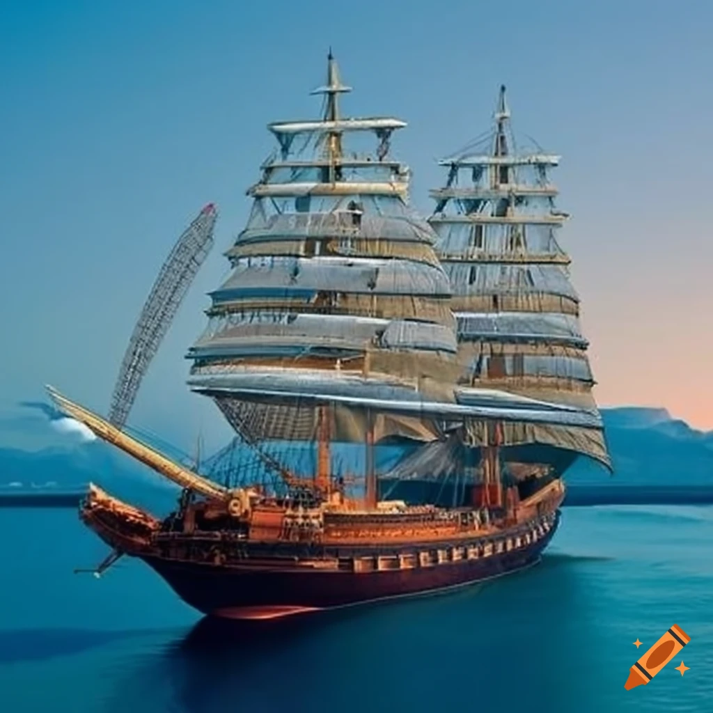large ship on the sea