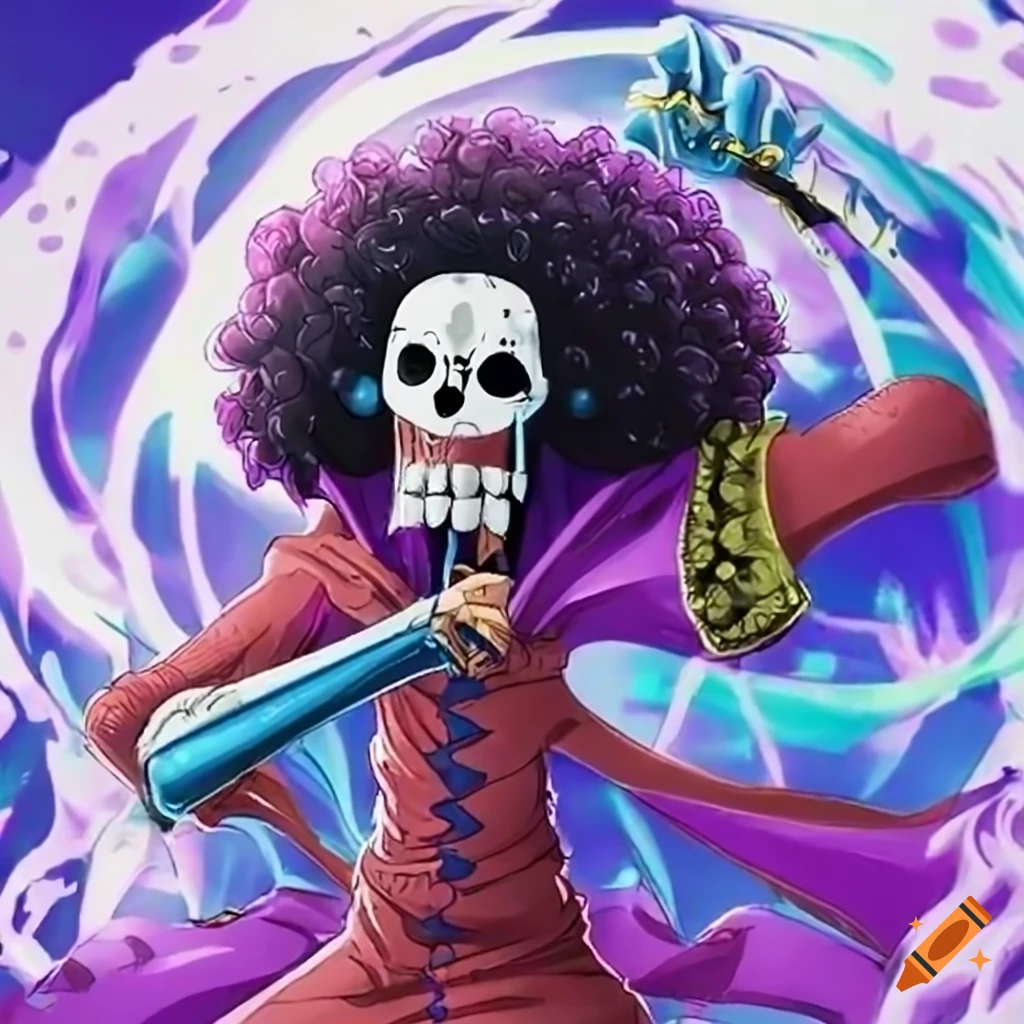 Image of brook from one piece on Craiyon