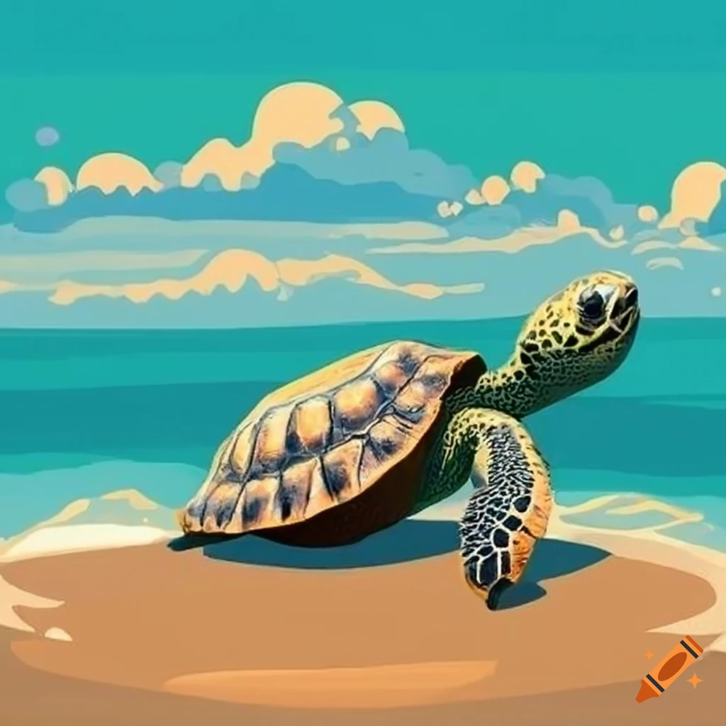 turtle on the beach