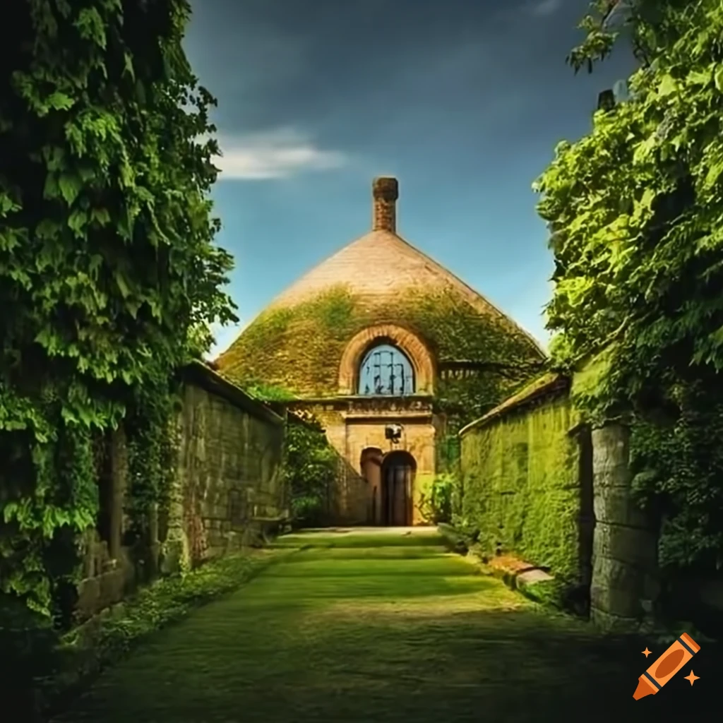 Verdant vault winery with ivycovered walls on Craiyon