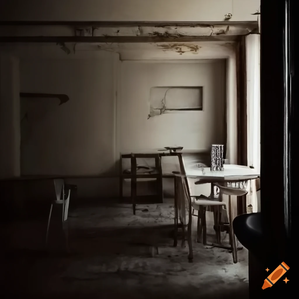 eerie atmosphere of an empty cat cafe