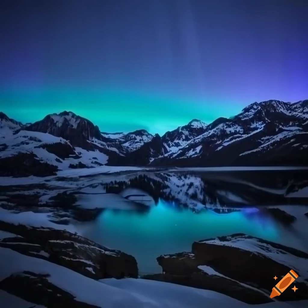 wooden house under the northern lights in the Swiss Alps