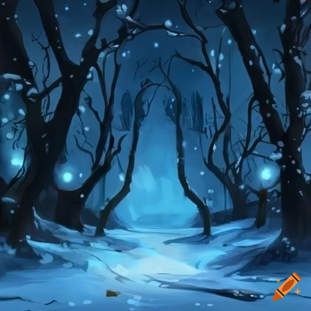 concept art of a winter wonderland