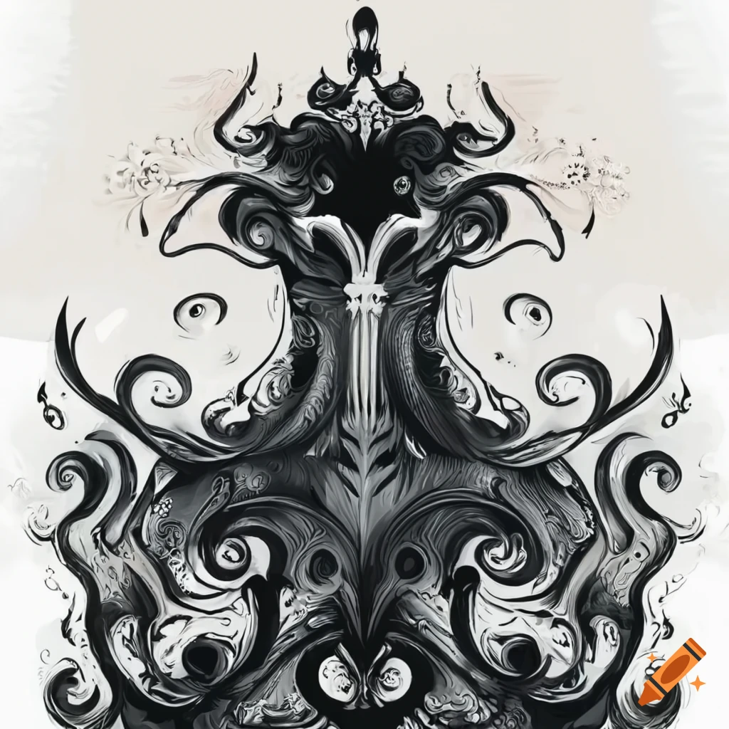 elegant black chapter details on white background
