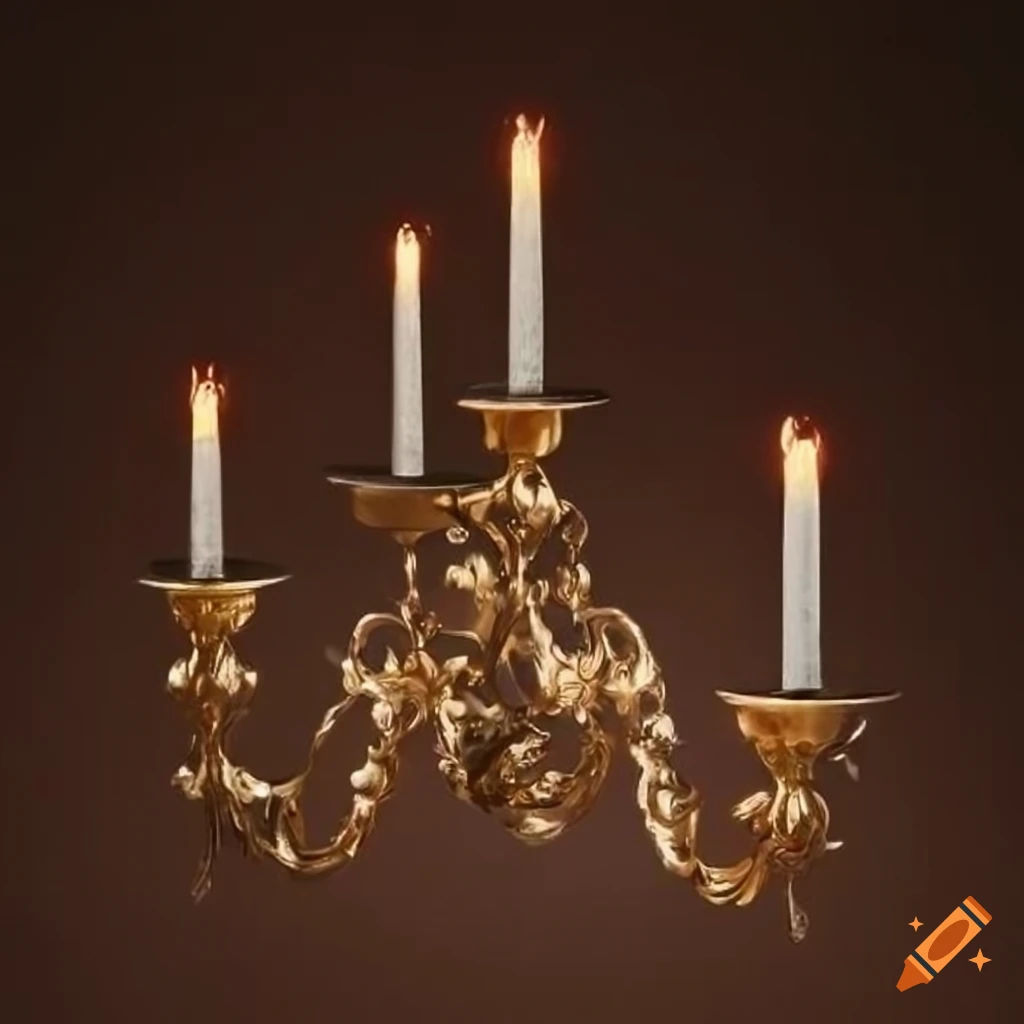 candelabrum with ornamental design