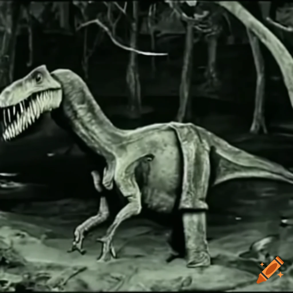 footage of dinosaur extinction