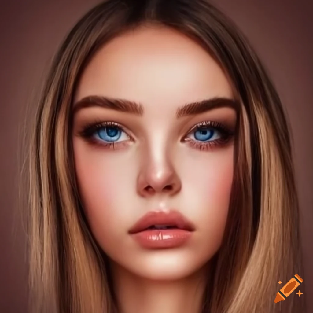portrait of a young woman with piercing gaze