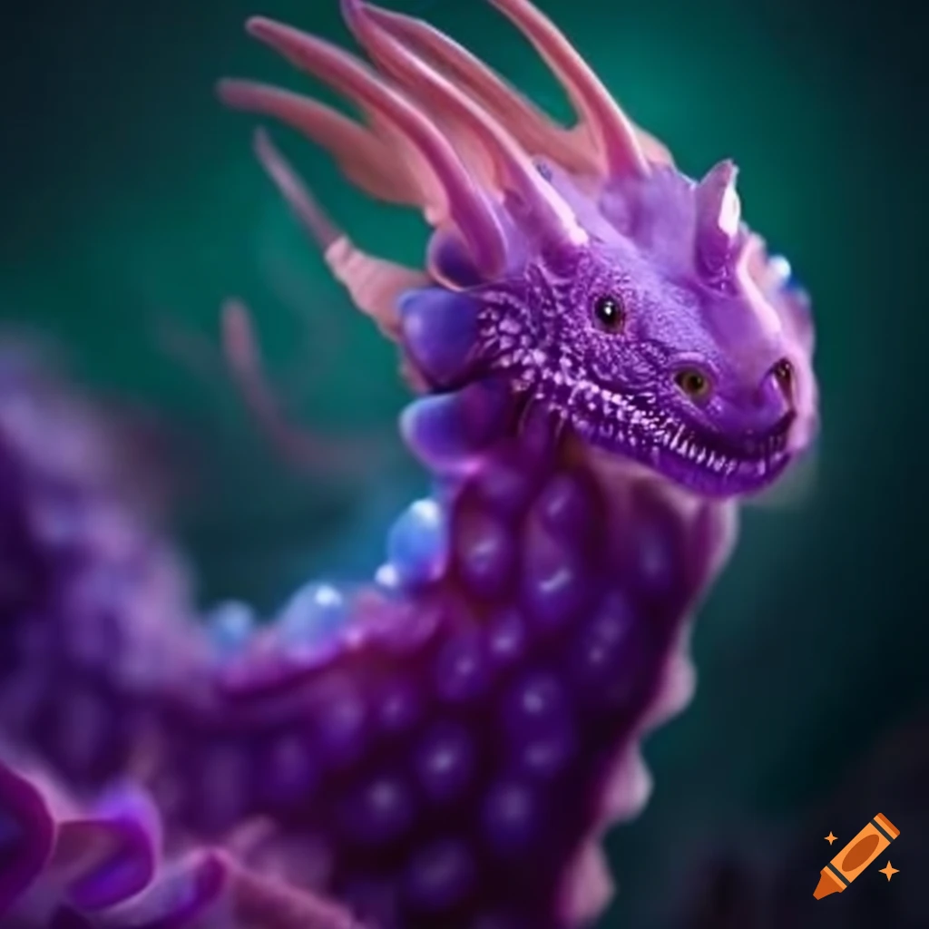 illustration of a purpure jelly dragon