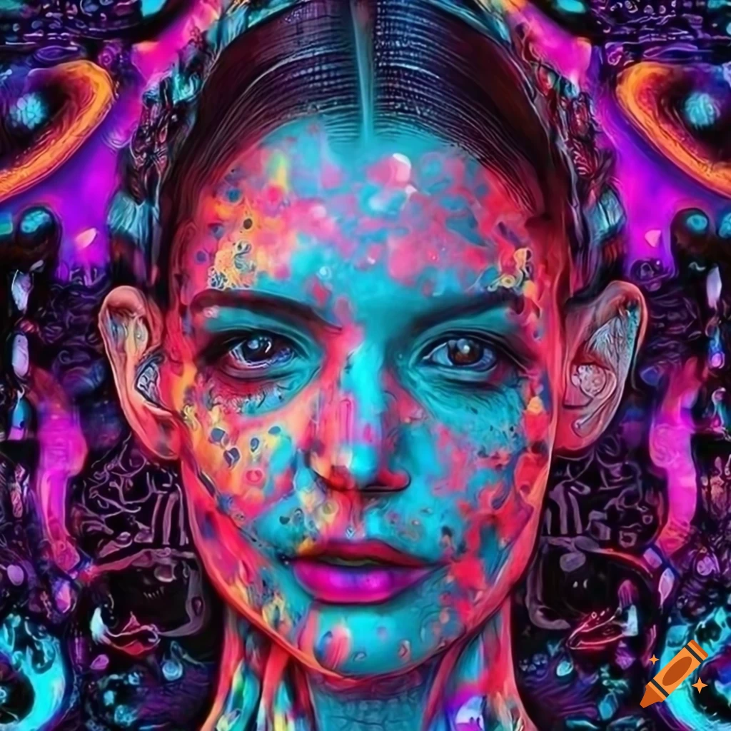 surreal and colorful digital artwork