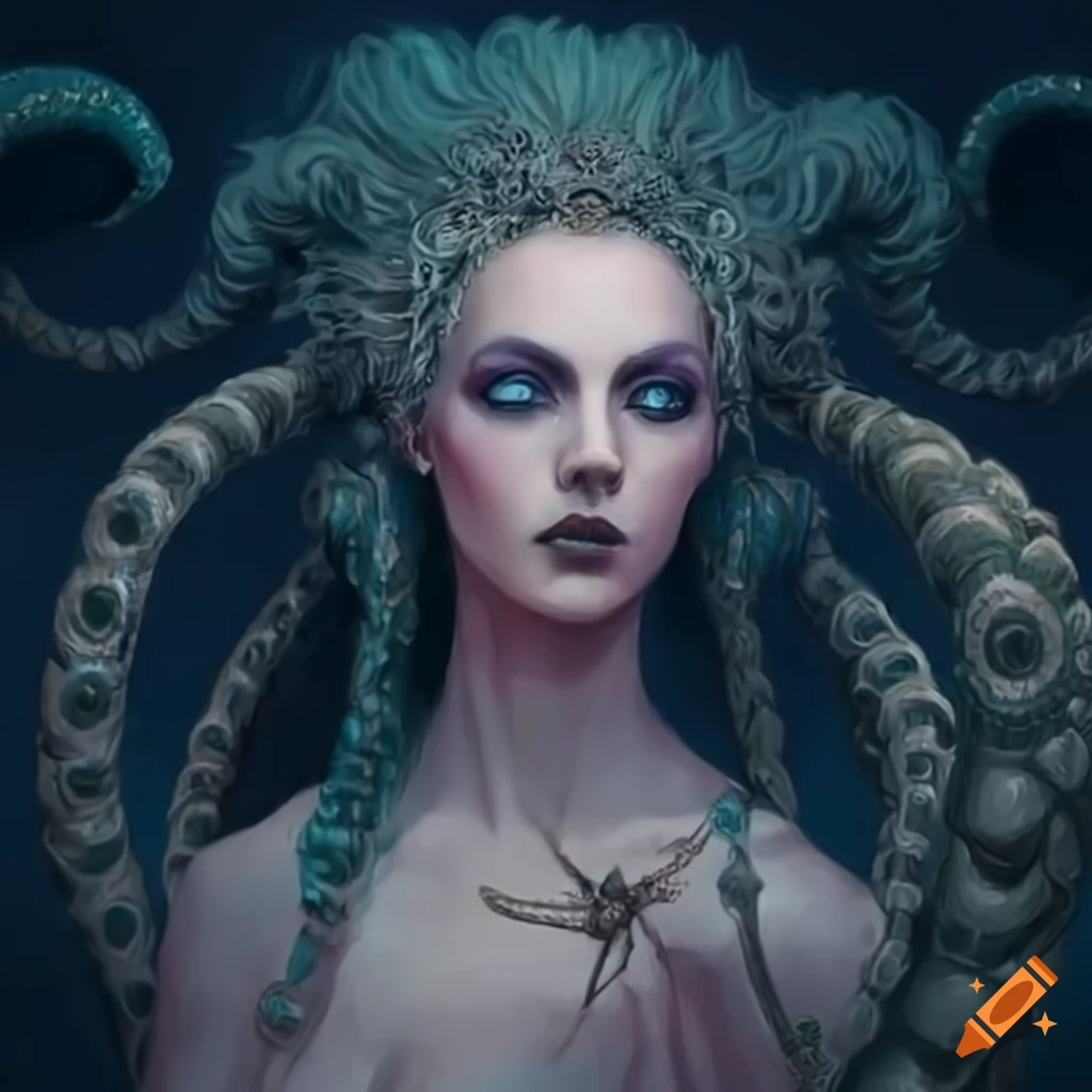artistic depiction of a friendly Scylla with tentacles