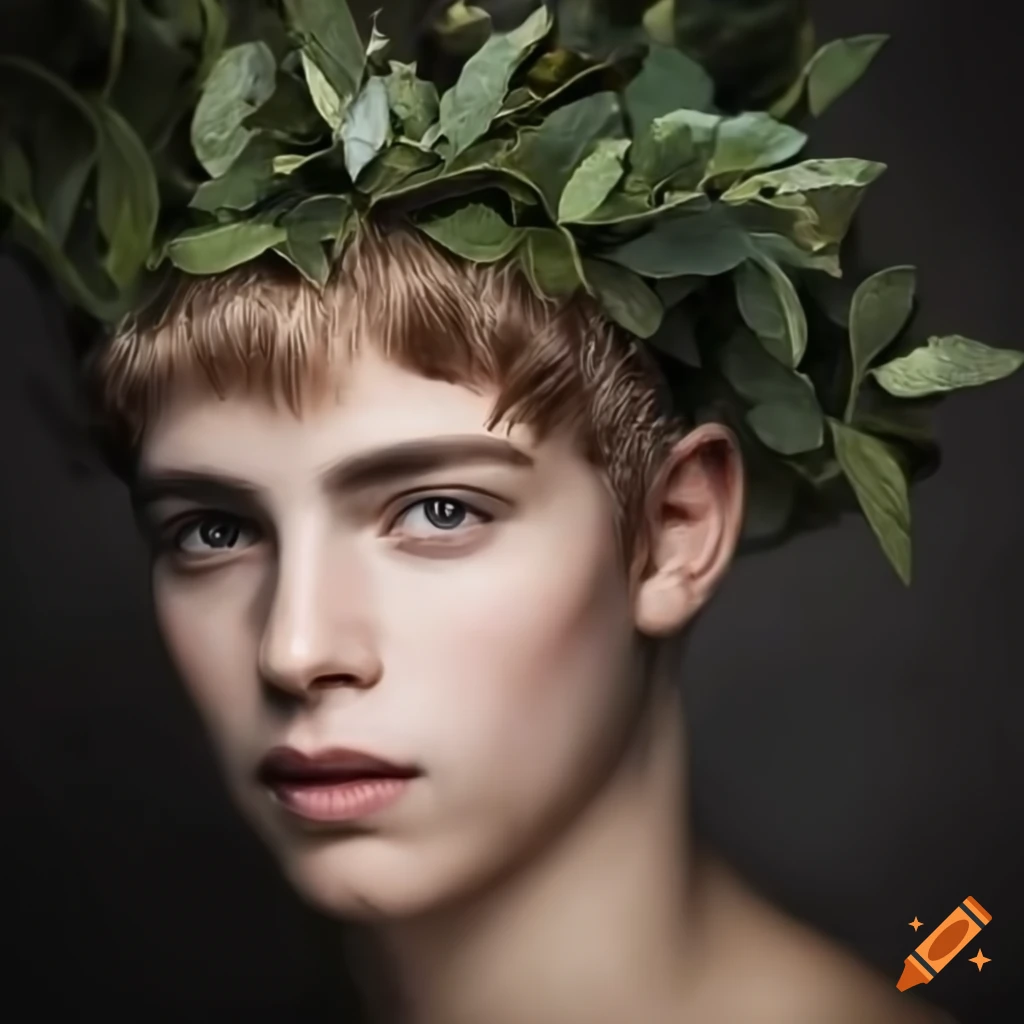 portrait-d-un-jeune-h-ro-mythologique-avec-une-couronne-de-laurier-on