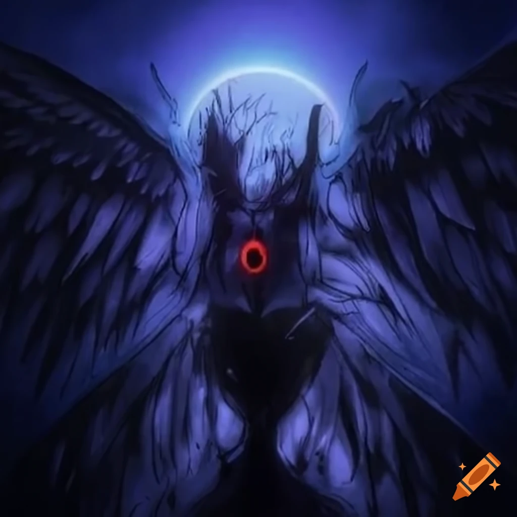 Symbolic eyes shining in the dark on Craiyon