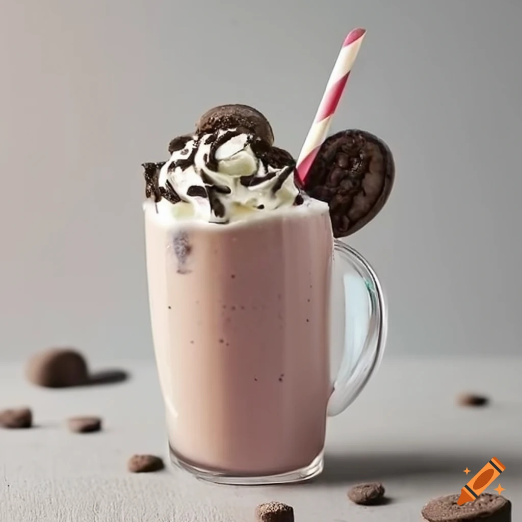 Delicious cookies and cream milkshake on Craiyon