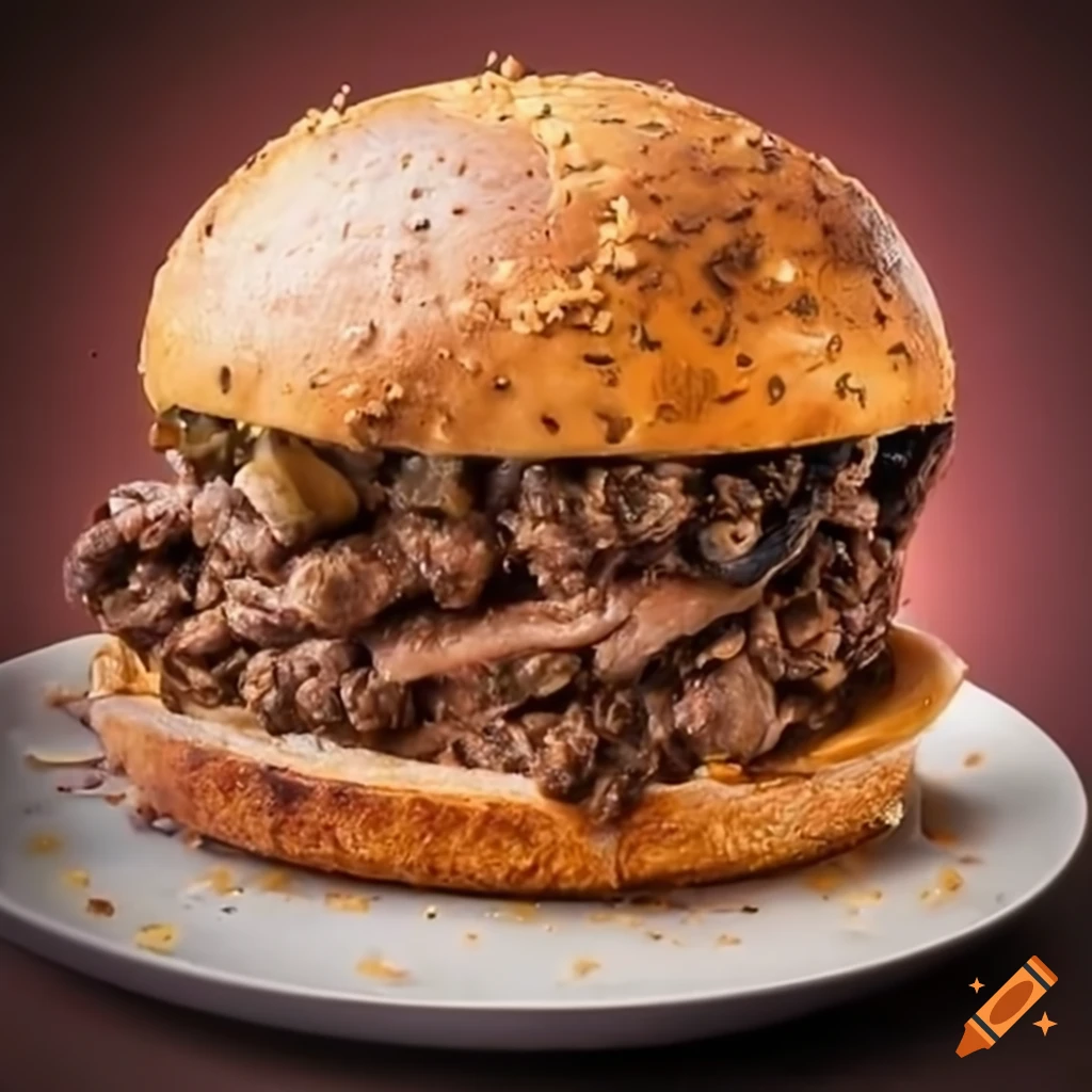 a mouthwatering meat and bread platter
