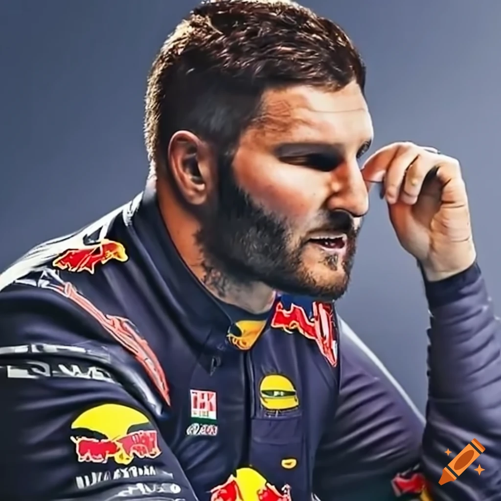 Andre Pierre Gignac As A Red Bull Racing Formula Driver