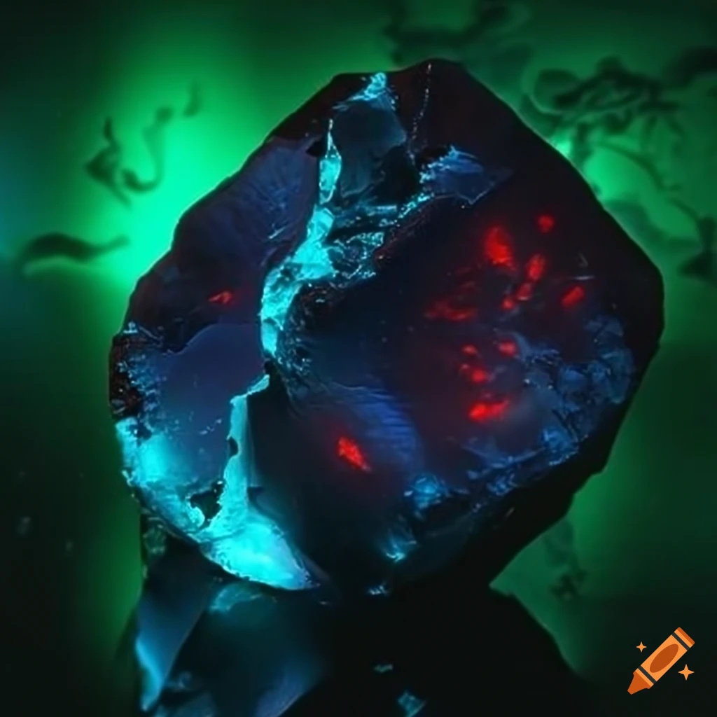 glowing-blood-obsidian-crystal-on-craiyon