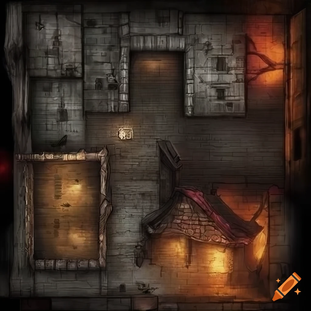 Alleyway battlemap