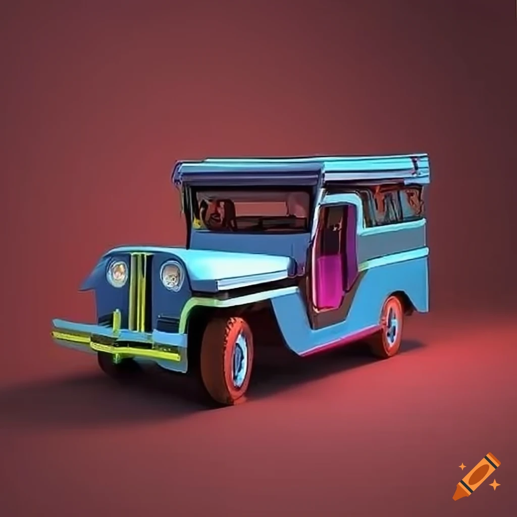 geometrical design of a jeepney