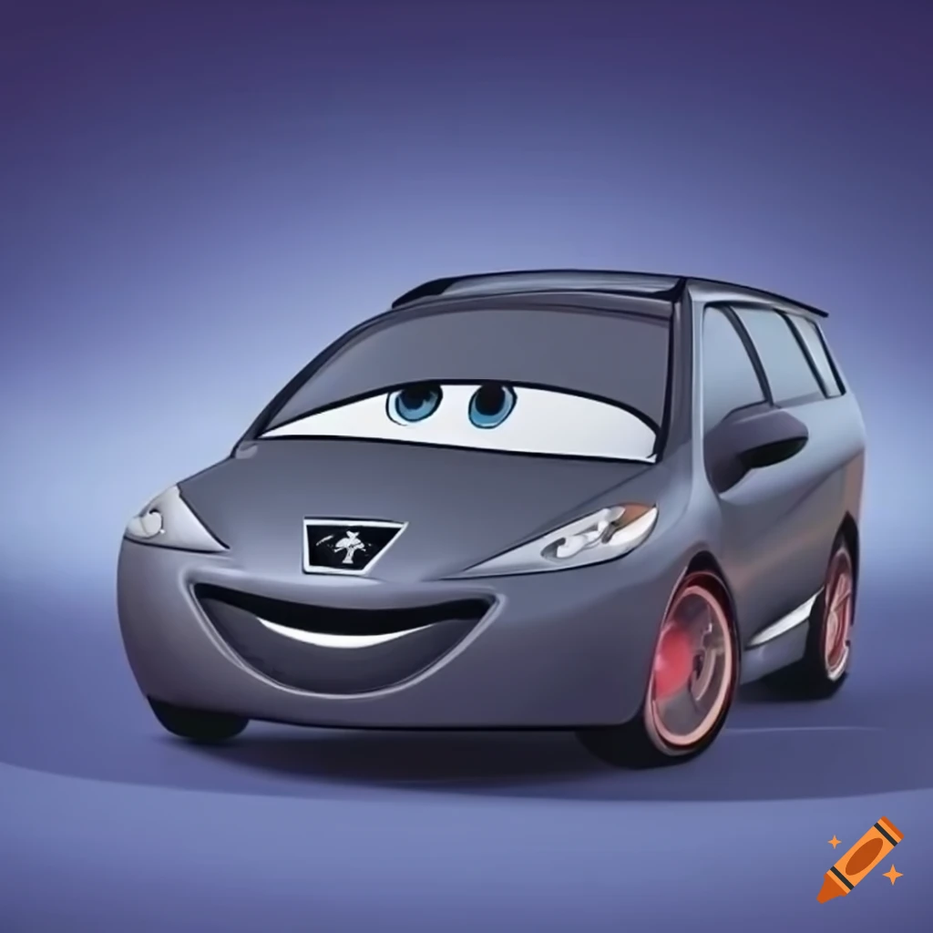 Poster of disney pixar cars featuring a dark blue audi a4 b5 avant on  Craiyon