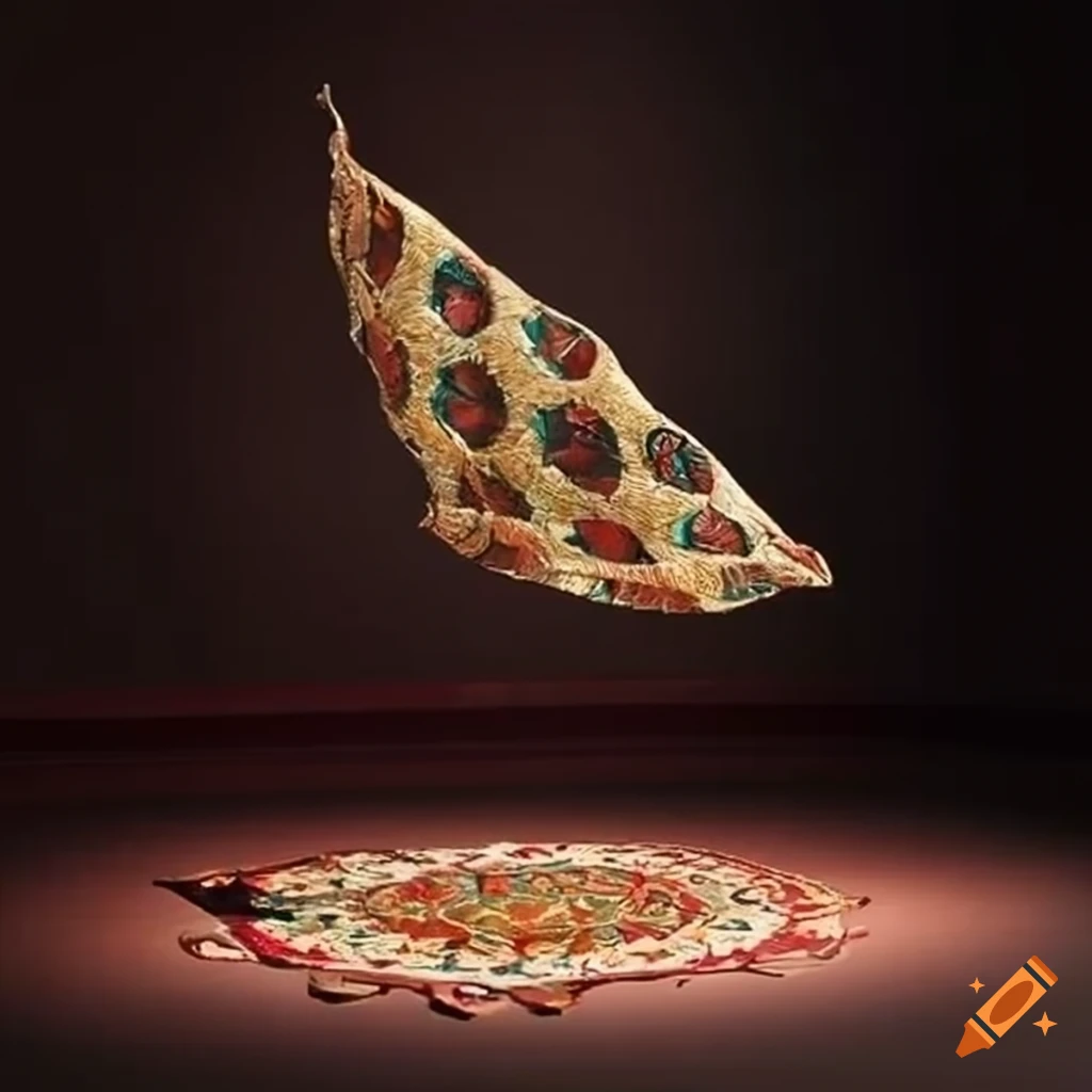 Sculpture of a flying carpet