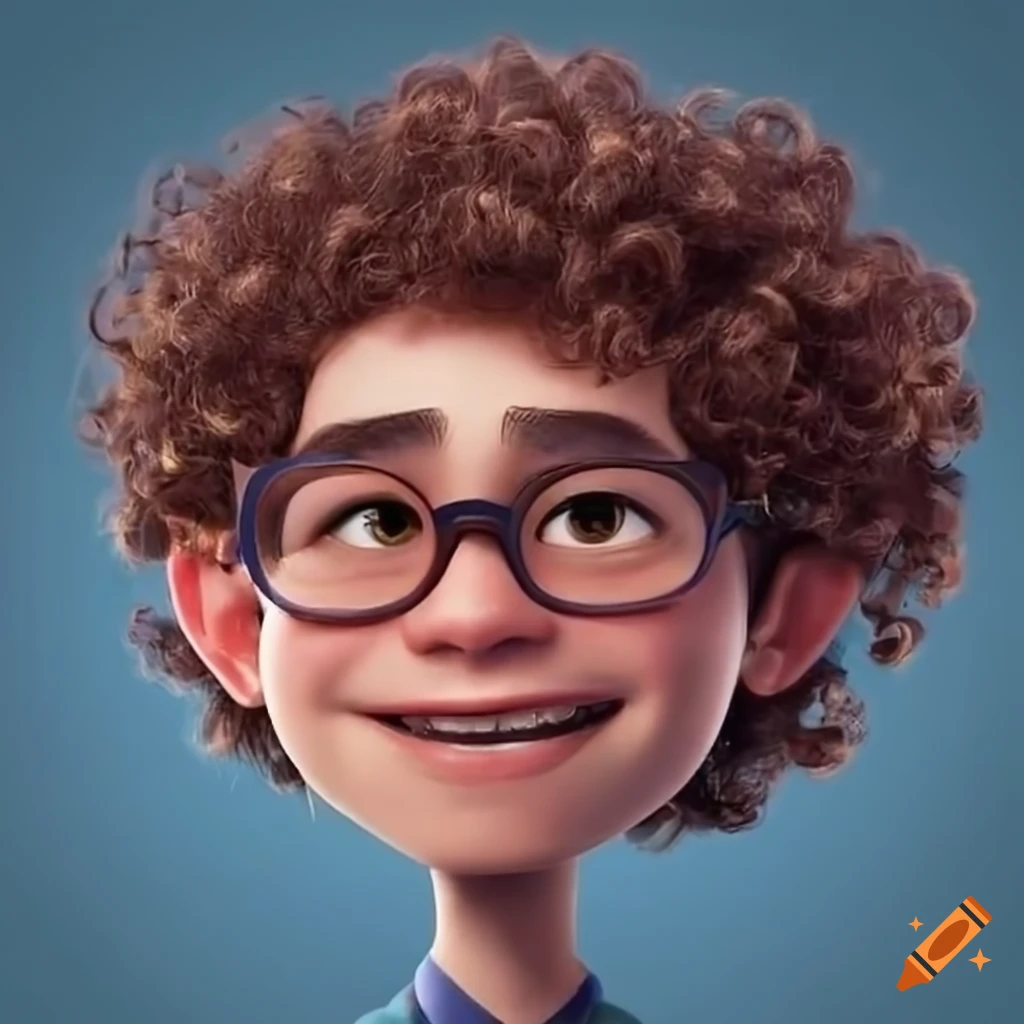 Curly hair characters male