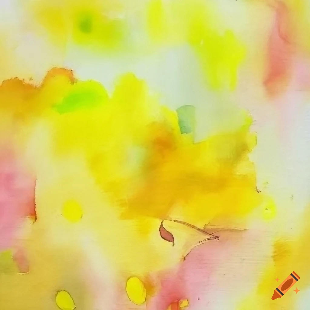 cubist artwork with yellow tones