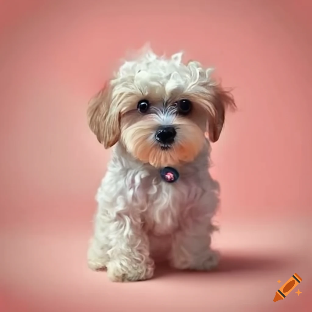 Cute Poodle Maltese Mix Puppy On Craiyon