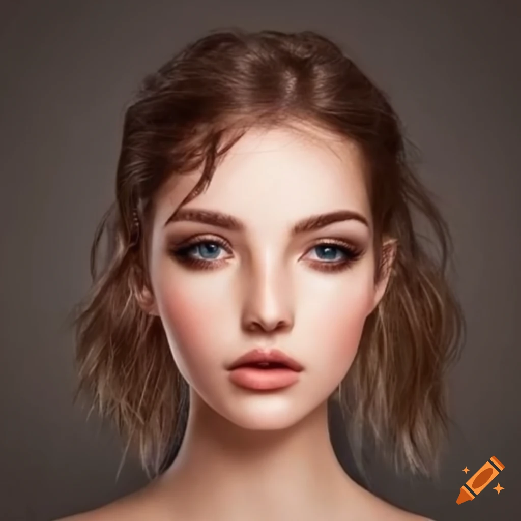 portrait of a young woman with a piercing gaze