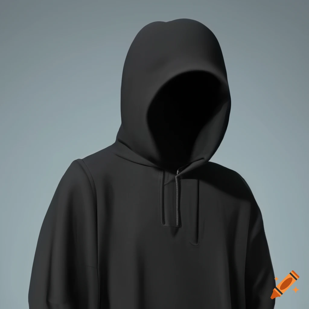 Black hoodie for men or women