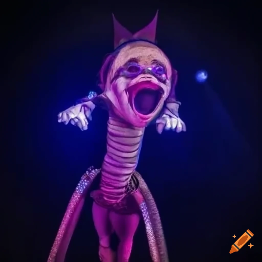 Digital illustration of ponmi from the amazing digital circus on Craiyon