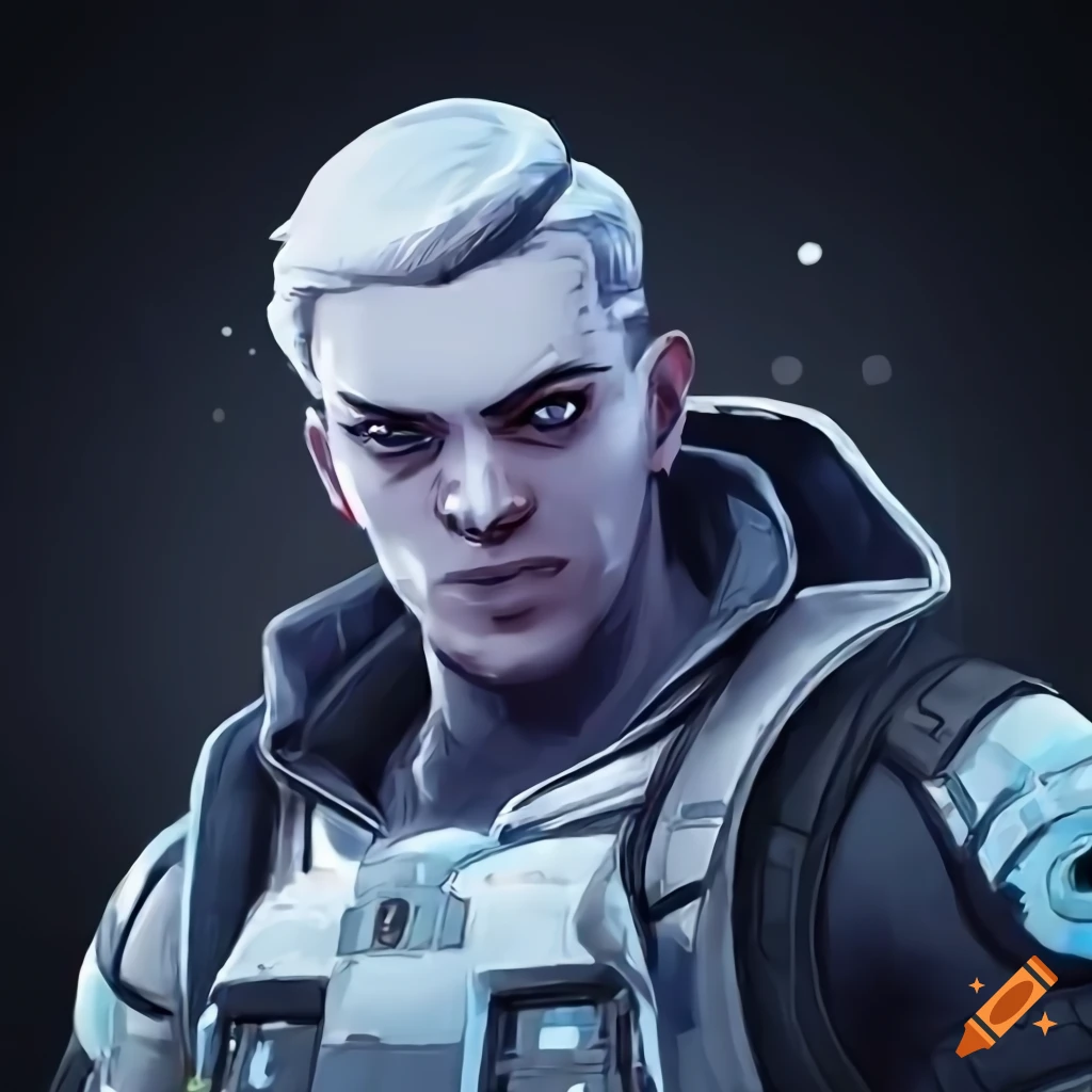 Profile picture of a male character from apex legends on Craiyon